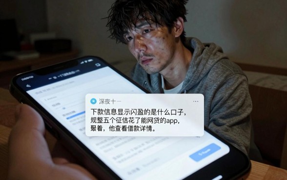下款信息显示闪盈的是什么口子，规整五个征信花了能网贷的app