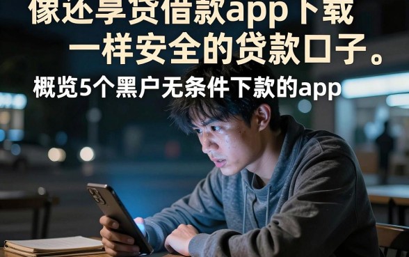 像还享贷借款app下载一样安全的贷款口子,概览5个黑户无条件下款的app