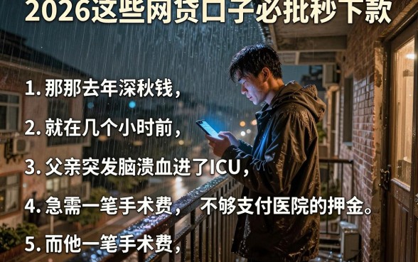 2026这些网贷口子必批秒下款,条列5个手机上可以借钱的软件