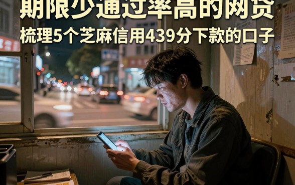 期限少通过率高的网贷,梳理5个芝麻信用439分下款的口子