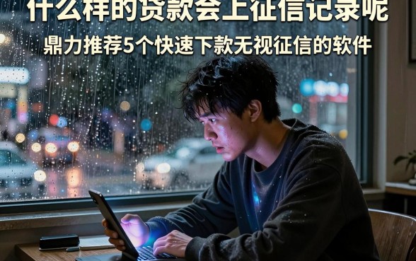 什么样的贷款会上征信记录呢，鼎力推荐5个快速下款无视征信的软件