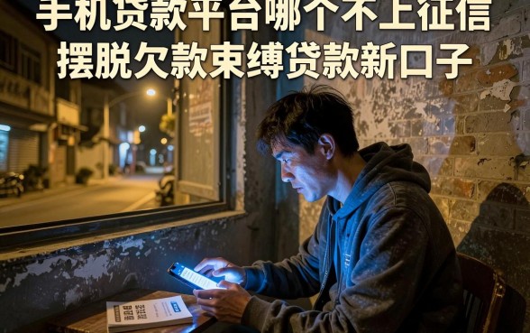 手机贷款平台哪个不上征信，胪列五个摆脱欠款束缚贷款新口子