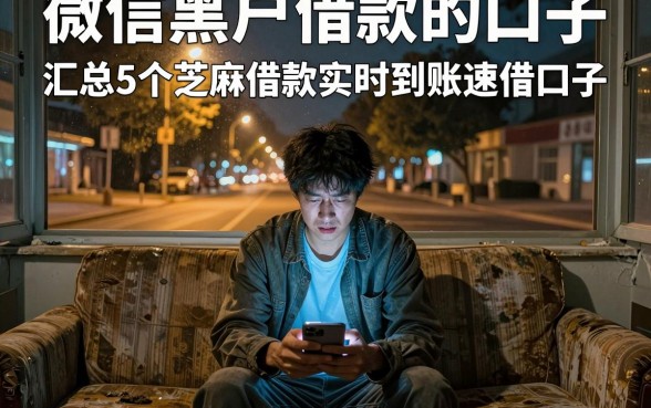 微信黑户借款的口子,汇总5个芝麻借款实时到账速借口子