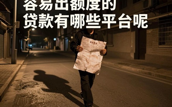 容易出额度的贷款有哪些平台呢，精选五个网黑烂户无视风控口子