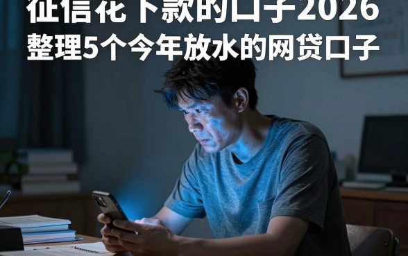 征信花下款的口子2026，整理5个今年放水的网贷口子