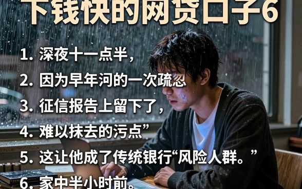 下钱快的网贷口子6,罗列5个黑户下款口子