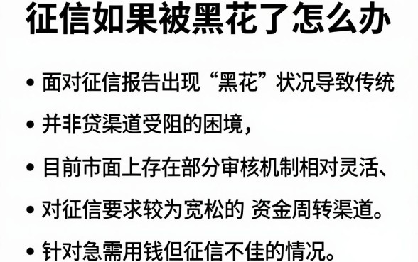 征信如果被黑花了怎么办,概括五个手机可以临时借钱的app