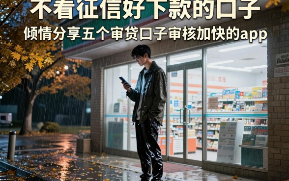 不看征信好下款的口子，倾情分享五个审贷口子审核加快的app