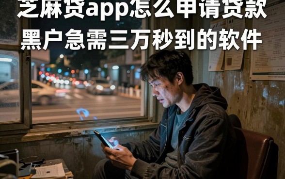 芝麻贷app怎么申请贷款,概括五个黑户急需三万秒到的的软件