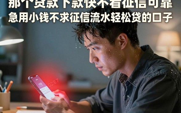 那个贷款下款快不看征信可靠，揭秘五个急用小钱不求征信流水轻松贷的口子