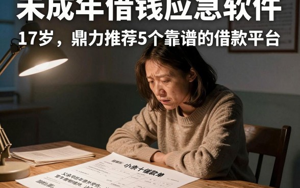 未成年借钱应急软件 17岁,鼎力推荐5个靠谱的借款平台