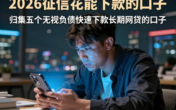 2026征信花能下款的口子,归集五个无视负债快速下款长期网贷的口子