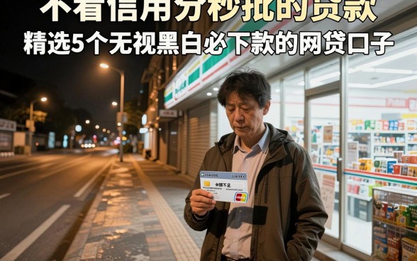 不看信用分秒批的贷款,精选5个无视黑白必下款的网贷口子