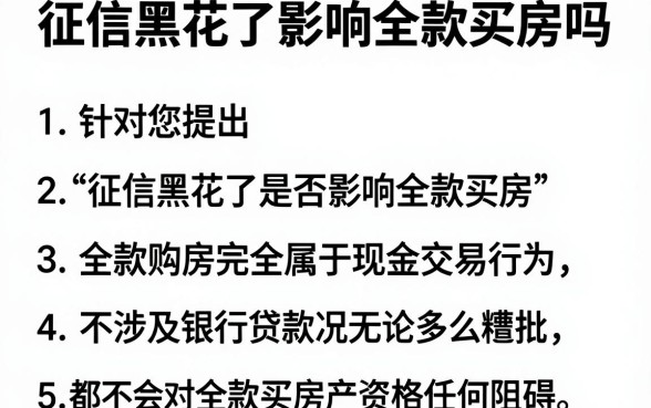 征信黑花了影响全款买房吗，归纳5个包下款平台无视黑白的网贷