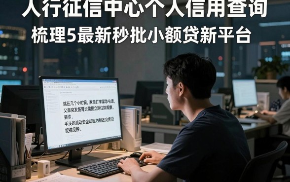 人行征信中心个人信用查询，梳理5个最新秒批小额贷款平台
