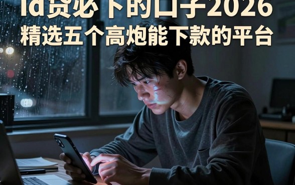 id贷必下的口子2026，精选五个高炮能下款的平台