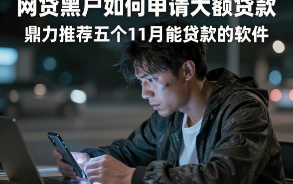 网贷黑户如何申请大额贷款,鼎力推荐五个11月能贷款的软件