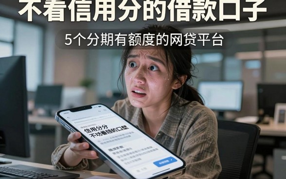 不看信用分的借款口子，概括5个分期有额度的网贷平台