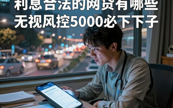 利息合法的网贷有哪些，枚举五个无视风控5000必下口子