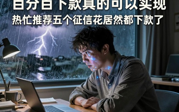 百分百下款真的可以实现,热忱推荐五个征信花居然都下款了的口子