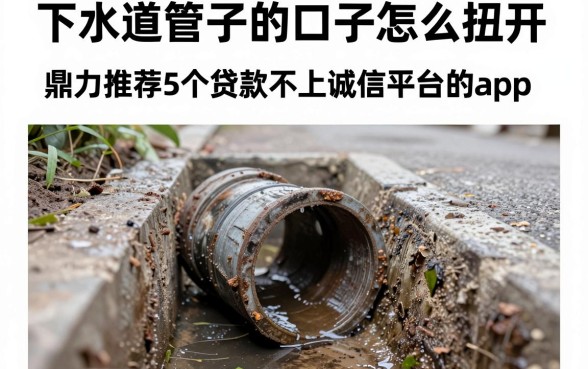 下水道管子的口子怎么扭开,鼎力推荐5个贷款不上诚信平台的app