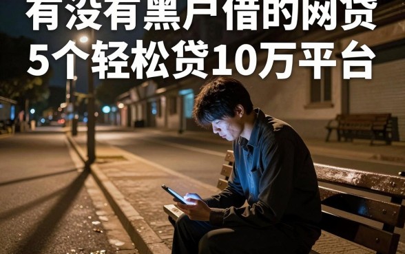 有没有黑户借的网贷,详尽说明5个轻松贷10万的平台
