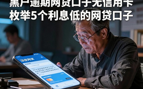 黑户逾期网贷口子无信用卡,枚举5个利息低的网贷口子