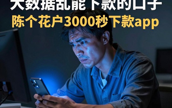大数据乱能下款的口子，陈列五个花户3000秒下款app