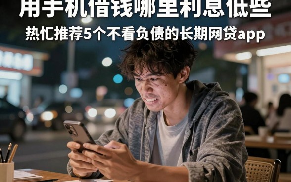 用手机借钱哪里利息低些，热忱推荐5个不看负债的长期网贷app