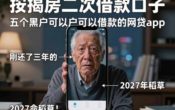 按揭房二次借款口子,详尽说明五个黑户可以借款的网贷app