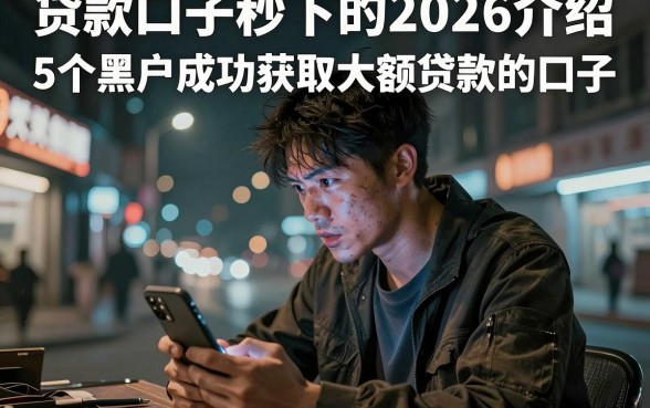 贷款口子秒下的2026介绍，整合5个黑户成功获取大额贷款的口子
