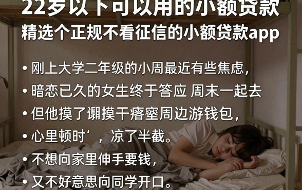 22岁以下可以用的小额贷款,精选五个正规不看征信的小额贷款app
