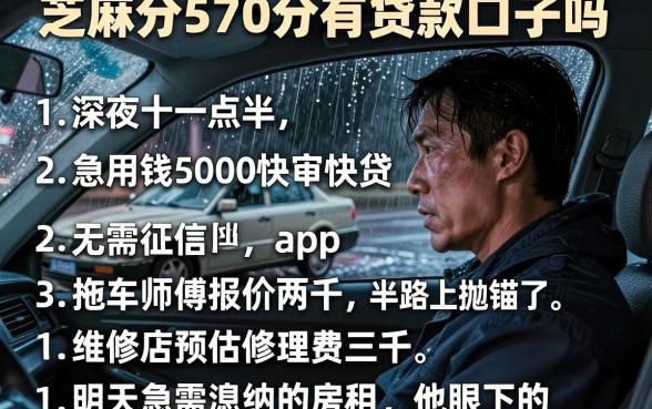 芝麻分570分有贷款口子吗,胪列五个急用钱5000快审快贷无需征信app