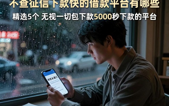 不查征信下款快的借款平台有哪些,精选5个无视一切包下款5000秒下款的平台