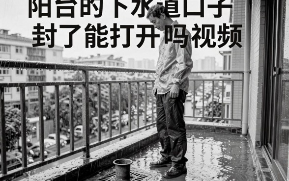 阳台的下水道口子封了能打开吗视频，理出五个无视黑白好下款的口子