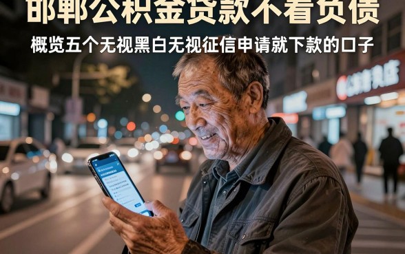 邯郸公积金贷款不看负债，概览五个无视黑白无视征信申请就下款的口子
