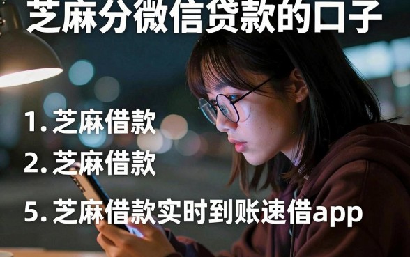 芝麻分微信贷款的口子,概括5个芝麻借款实时到账速借app