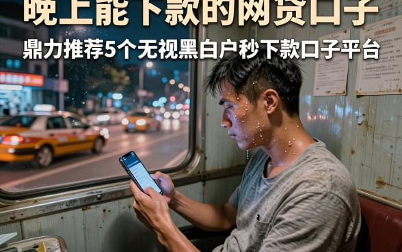 晚上能下款的网贷口子，鼎力推荐5个无视黑白户秒下款口子平台