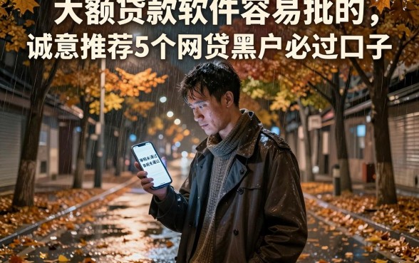 大额贷款软件容易批的,诚意推荐5个网贷黑户必过口子