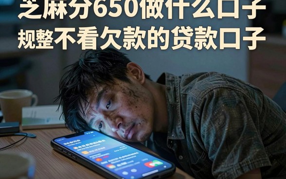 芝麻分650做什么口子，规整五个不看欠款的贷款口子