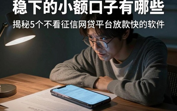 稳下的小额口子有哪些,揭秘5个不看征信网贷平台放款快的软件