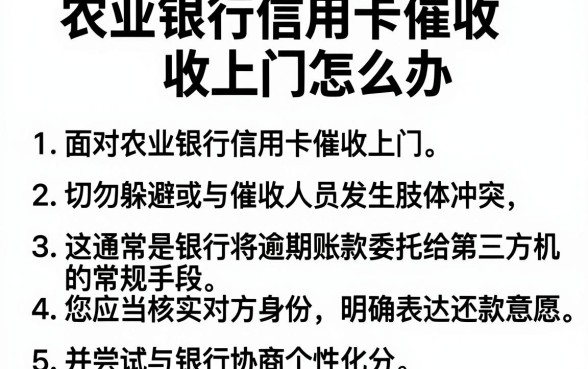 农业银行信用卡催收上门怎么办，罗列5个不看征信的借钱软件