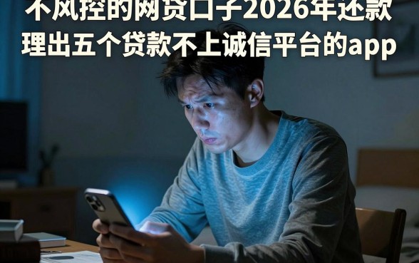 不风控的网贷口子2026年还款，理出五个贷款不上诚信平台的app