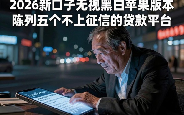 2026新口子无视黑白苹果版本，陈列五个不上征信的贷款平台