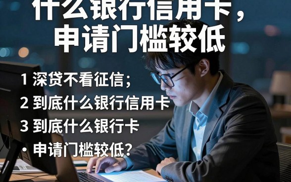 什么银行信用卡申请门槛较低,胪列五个正规不看征信的小额贷款平台
