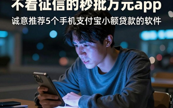 不看征信的秒批万元app,诚意推荐5个手机支付宝小额贷款的软件