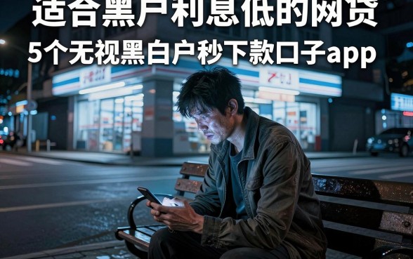 适合黑户利息低的网贷,整合5个无视黑白户秒下款口子app