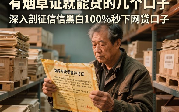 有烟草证就能贷的几个口子，深入剖析五个无视征信黑白100%秒下网贷口子