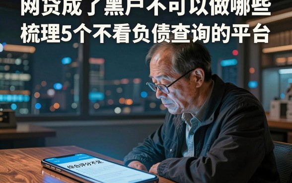 网贷成了黑户不可以做哪些，梳理5个不看负债查询的平台