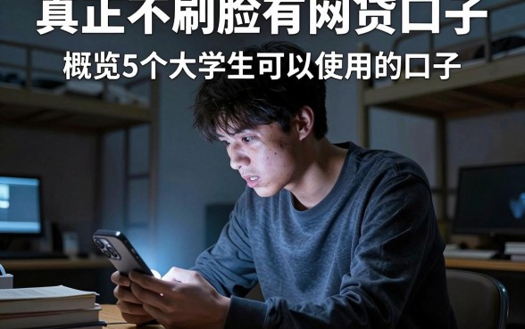 真正不刷脸有网贷口子,概览5个大学生可以使用的口子
